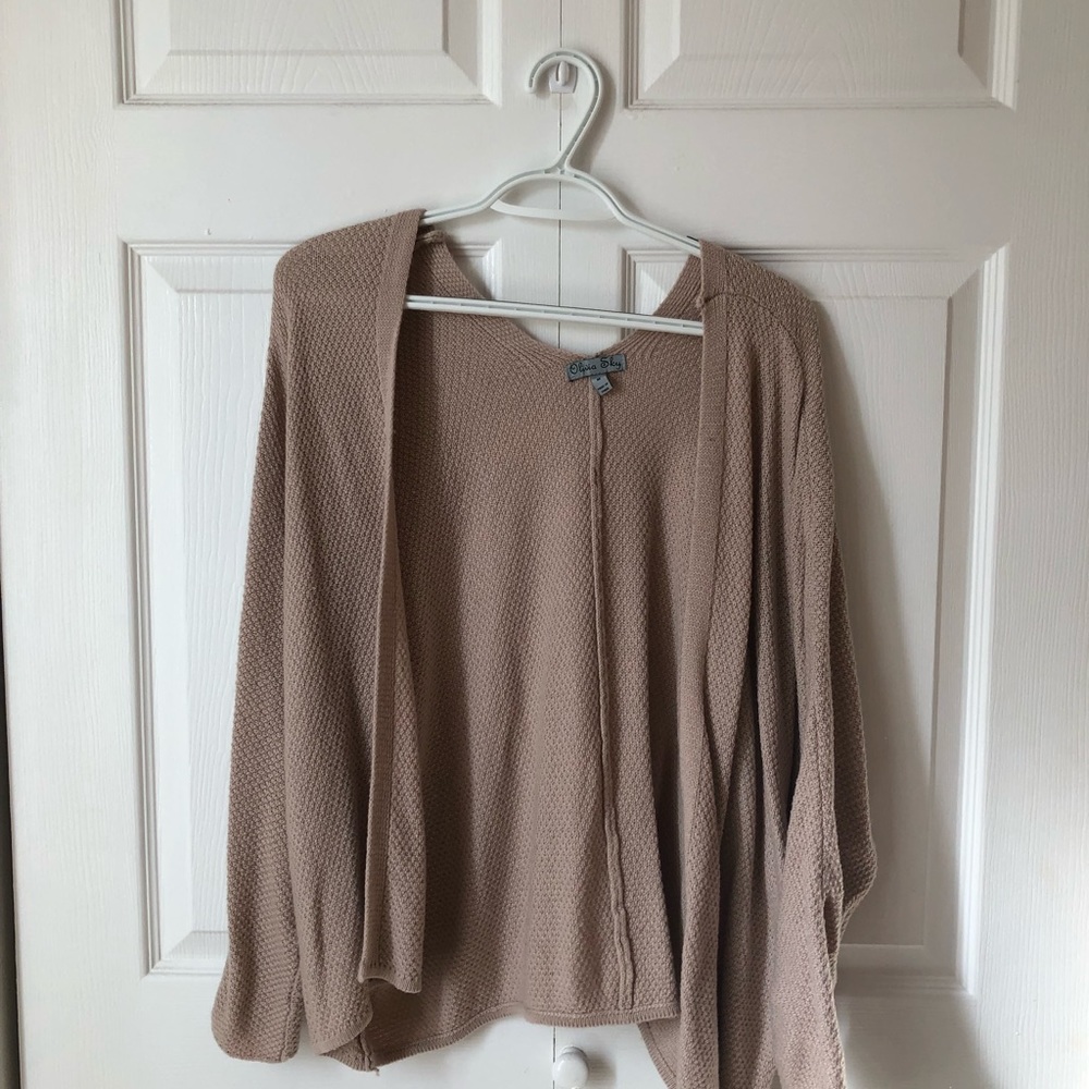 Tan women’s cardigan